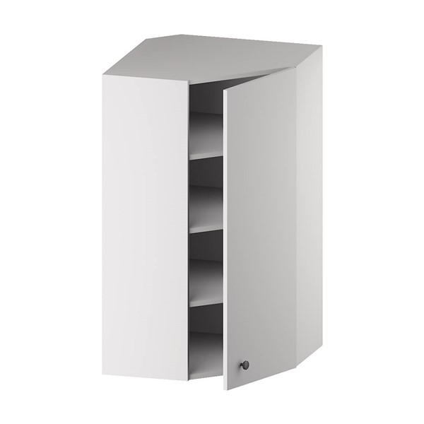 Wall Diagonal Corner Cabinet (1 Door & 3 Shelves) for kitchen